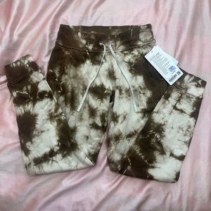 LULULEMON TIE-DYE WARM DOWN JOGGERS